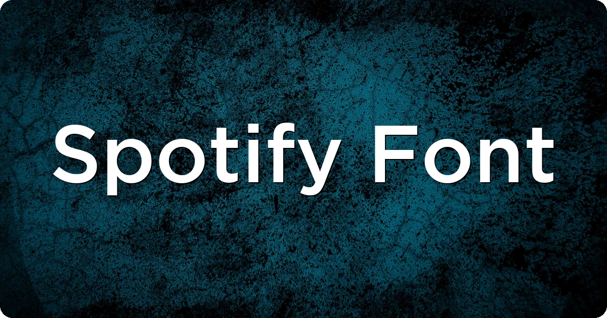 Spotify Font preview