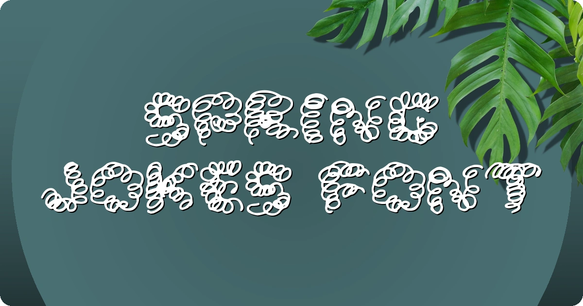 Spring Jokes Font preview