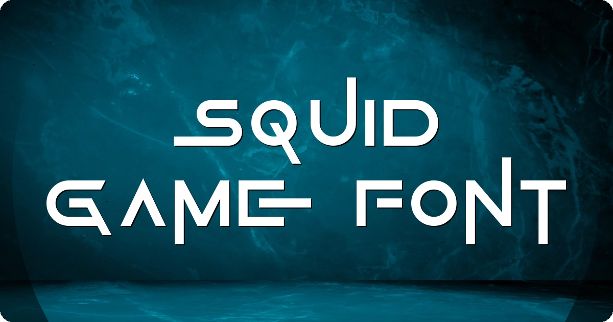 Squid Game Font preview