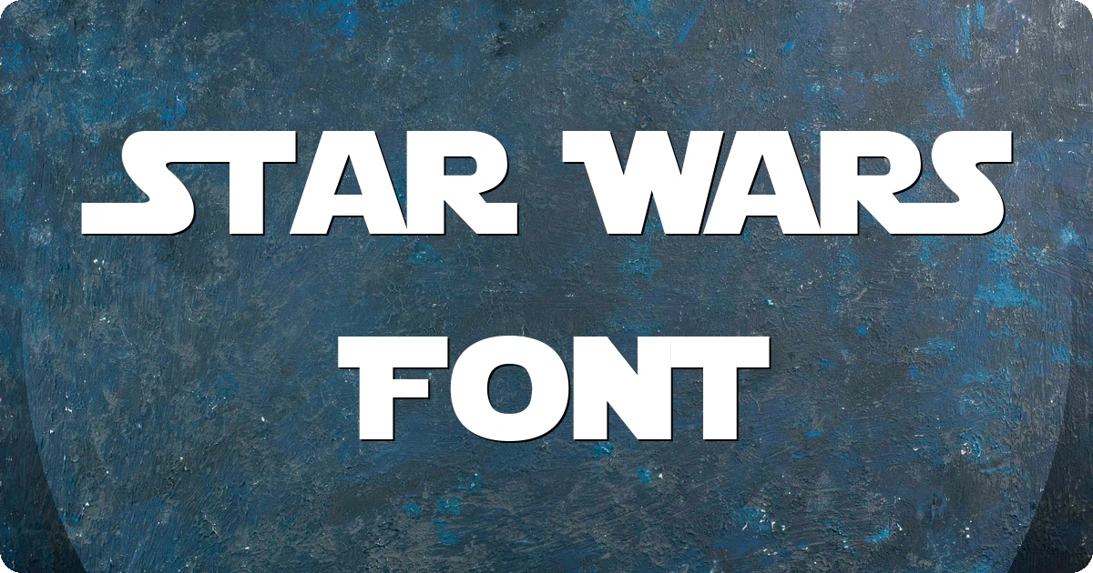 Star Wars Font preview