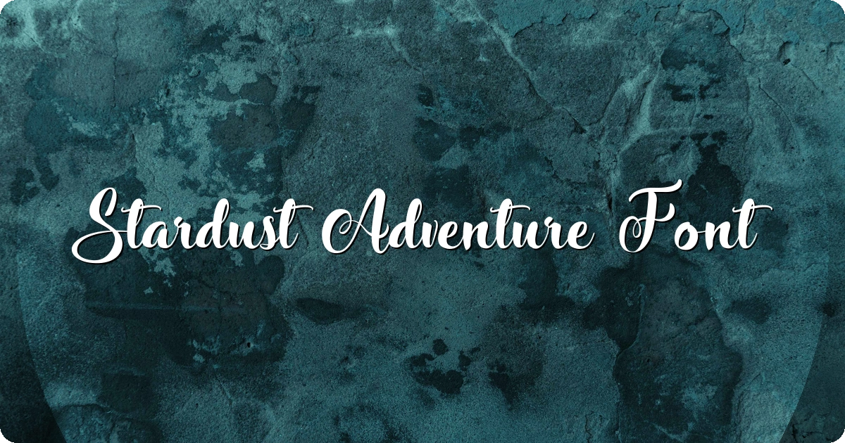 Stardust Adventure Font preview
