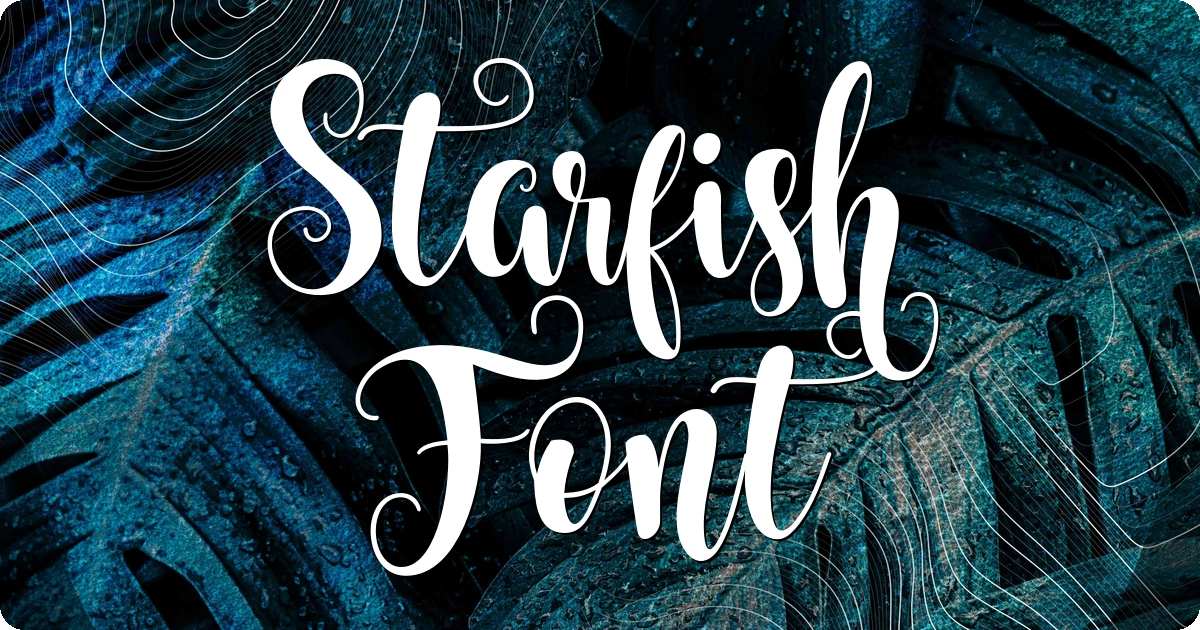 Starfish Font preview