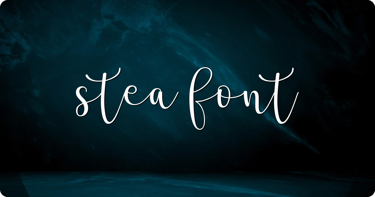 Stea Font preview
