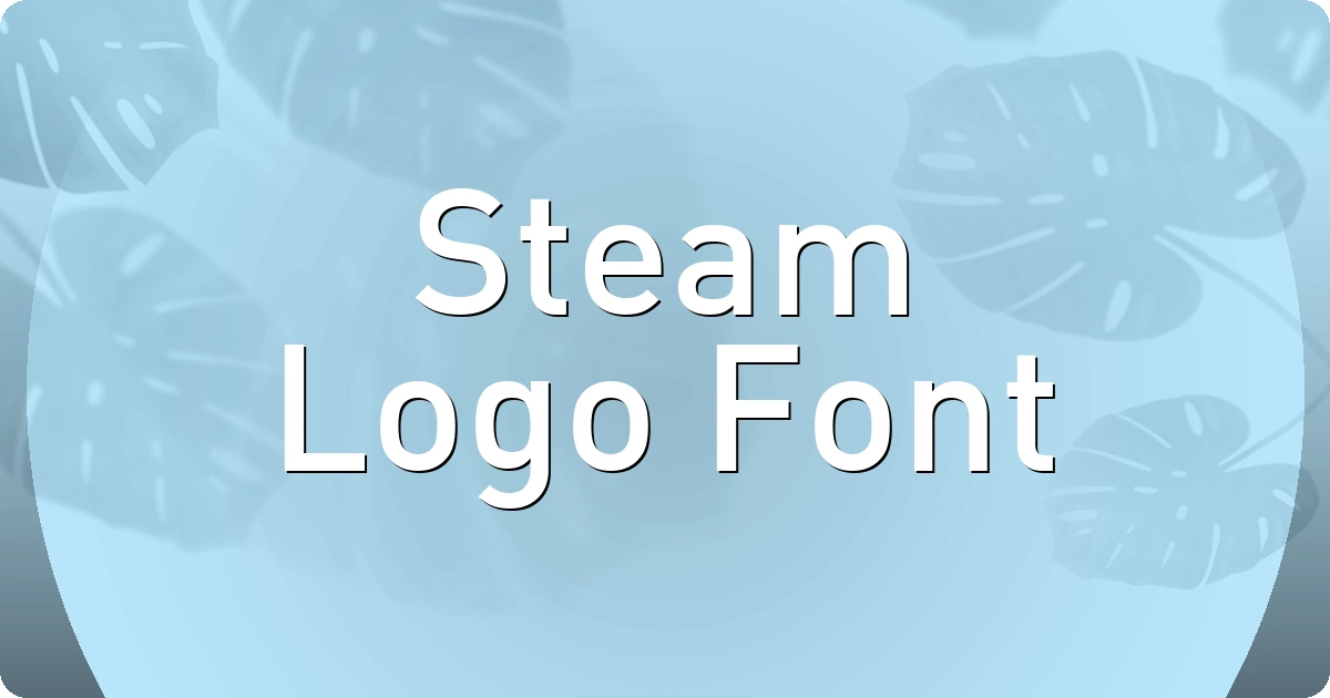 Steam Logo Font preview