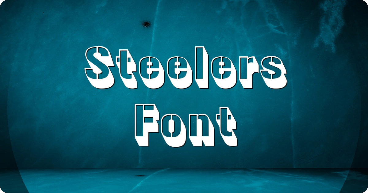 Steelers Font preview