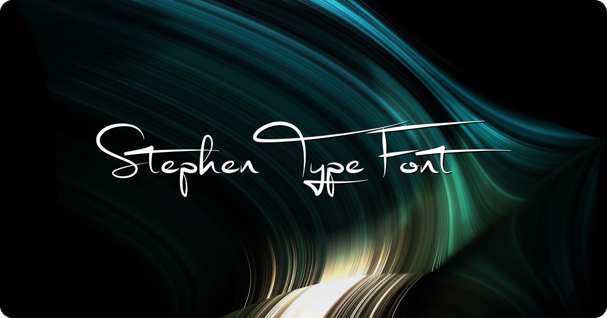 Stephen Type Font preview