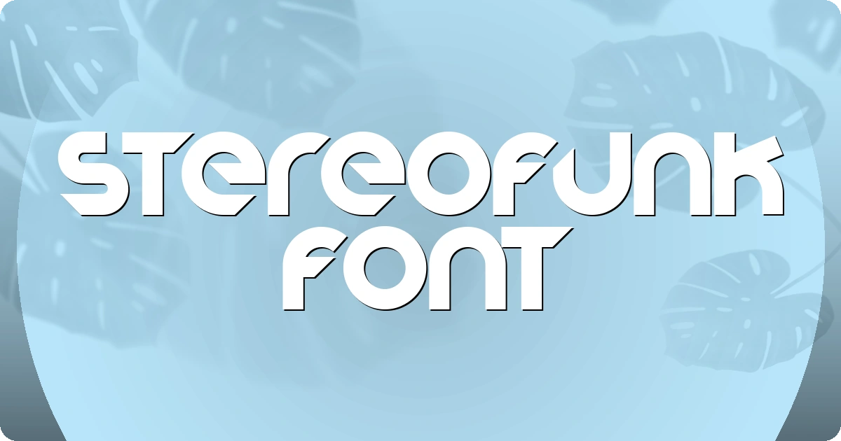 Stereofunk Font preview