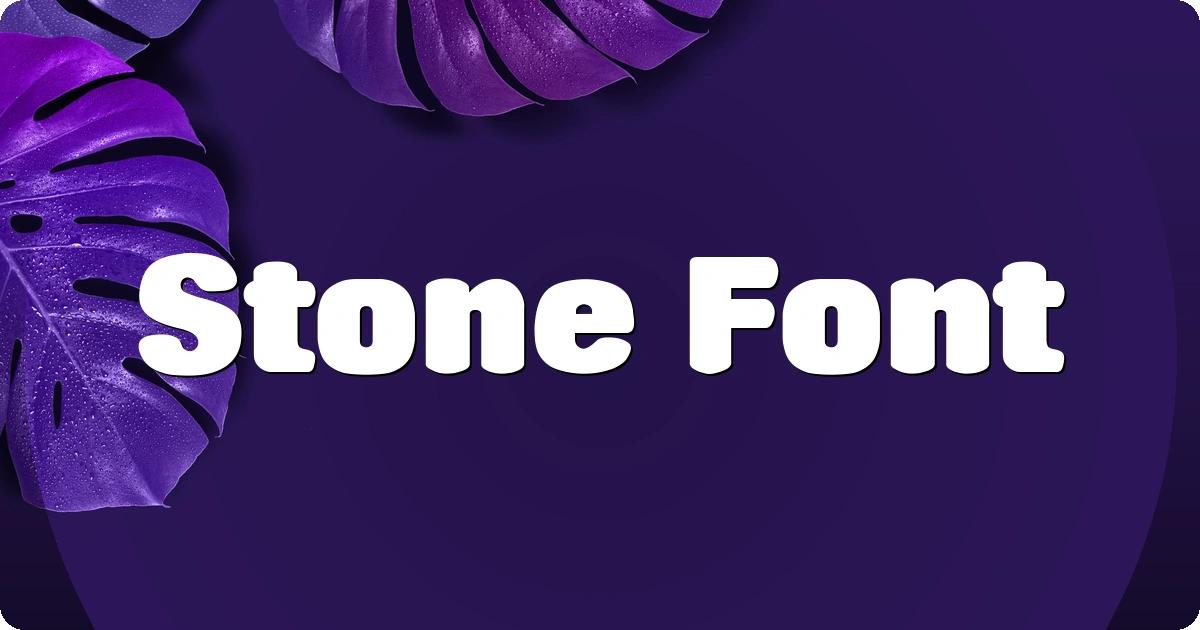 Stone Font preview
