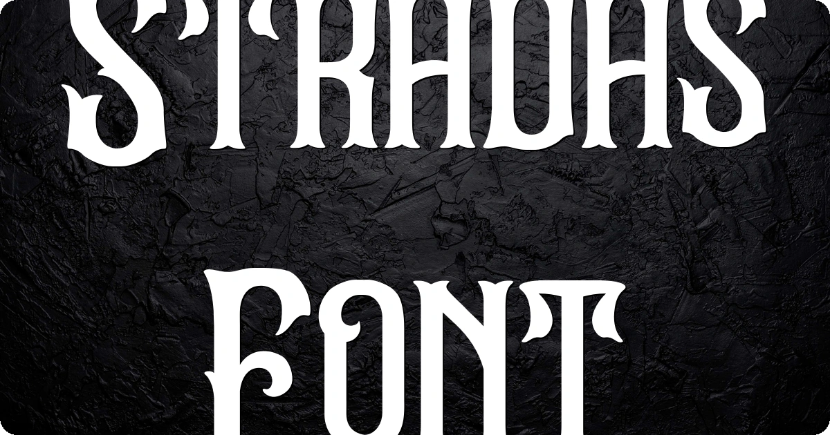 Stradas Font preview