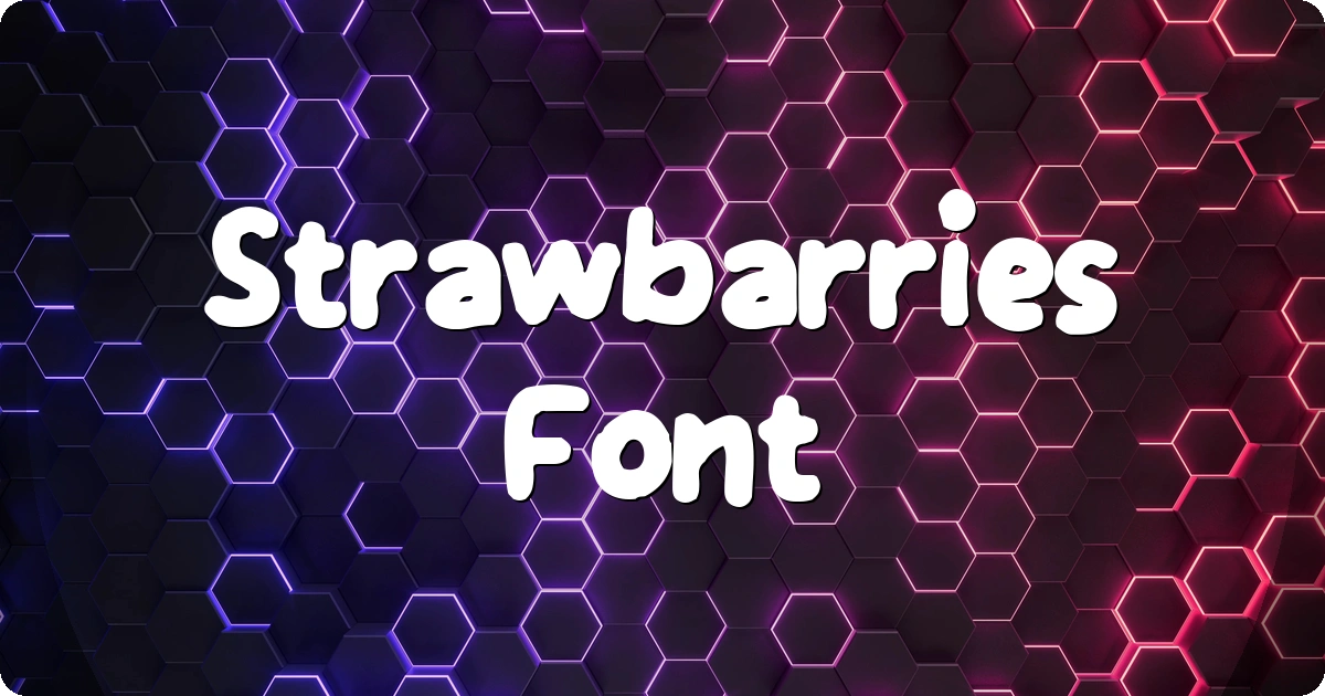 Strawbarries Font preview