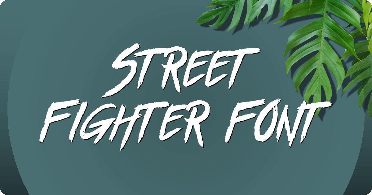 Street Fighter Font preview