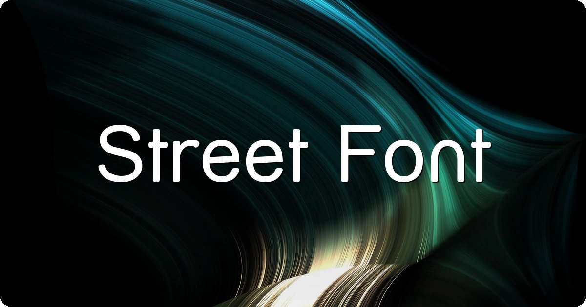 Street Font preview