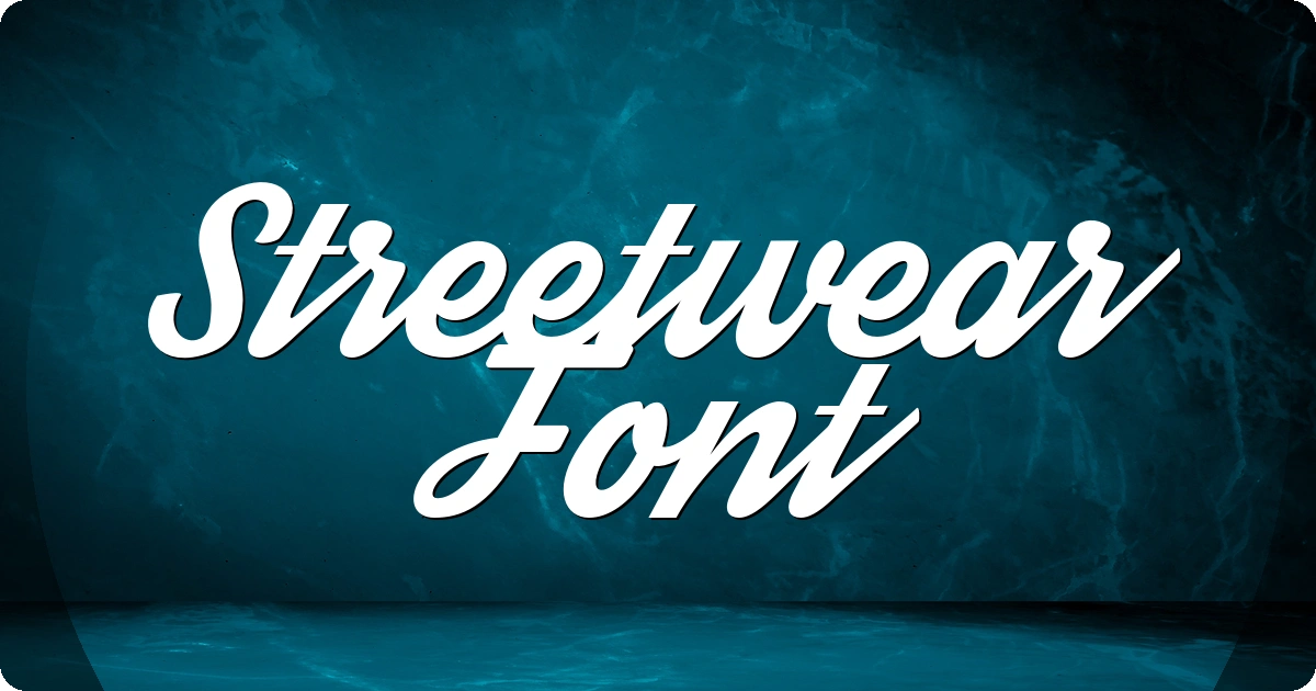 Streetwear Font preview