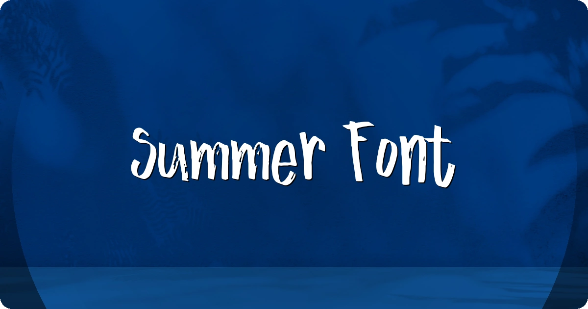 Summer Font preview