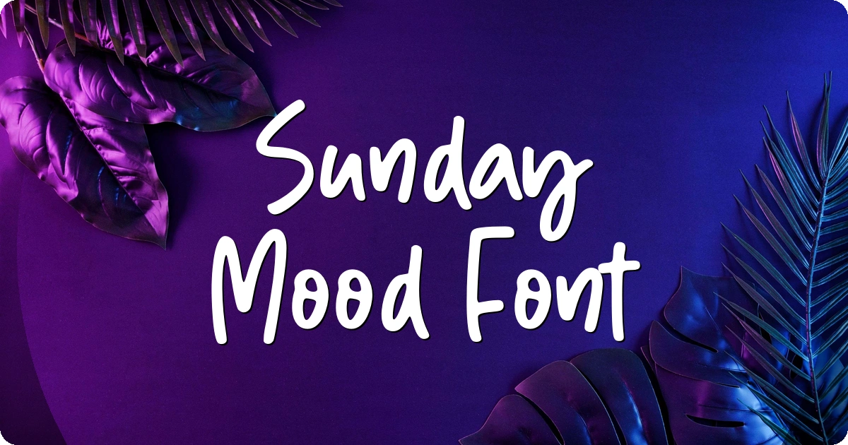 Sunday Mood Font preview