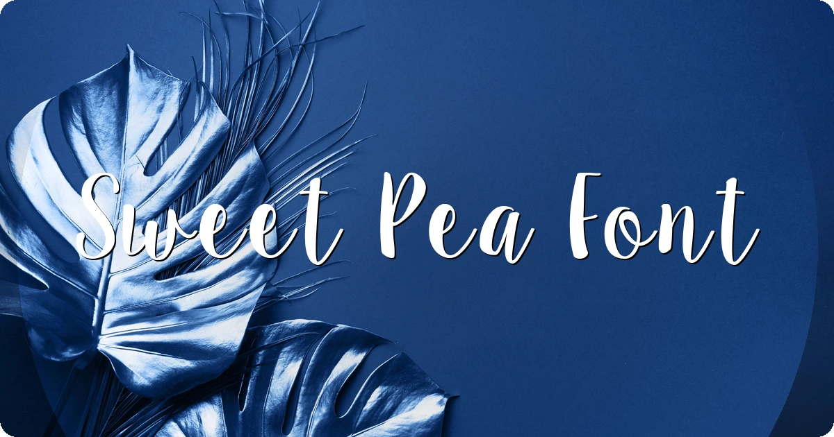 Sweet Pea Font preview