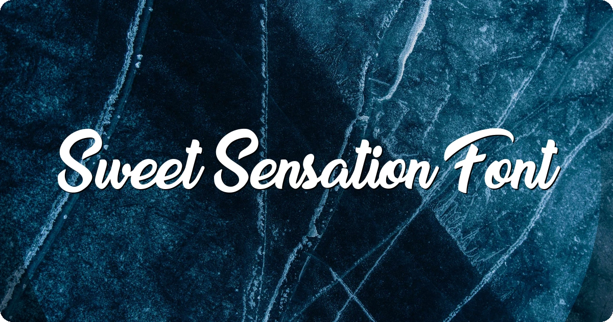 Sweet Sensation Font preview
