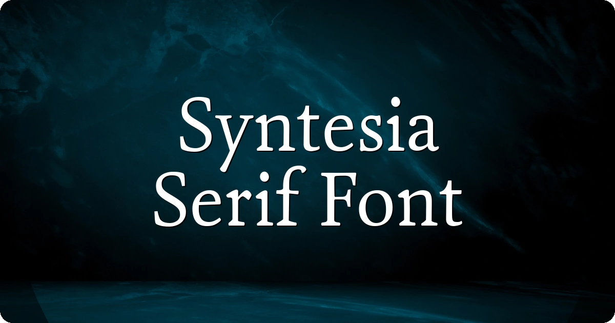 Syntesia Serif Font preview