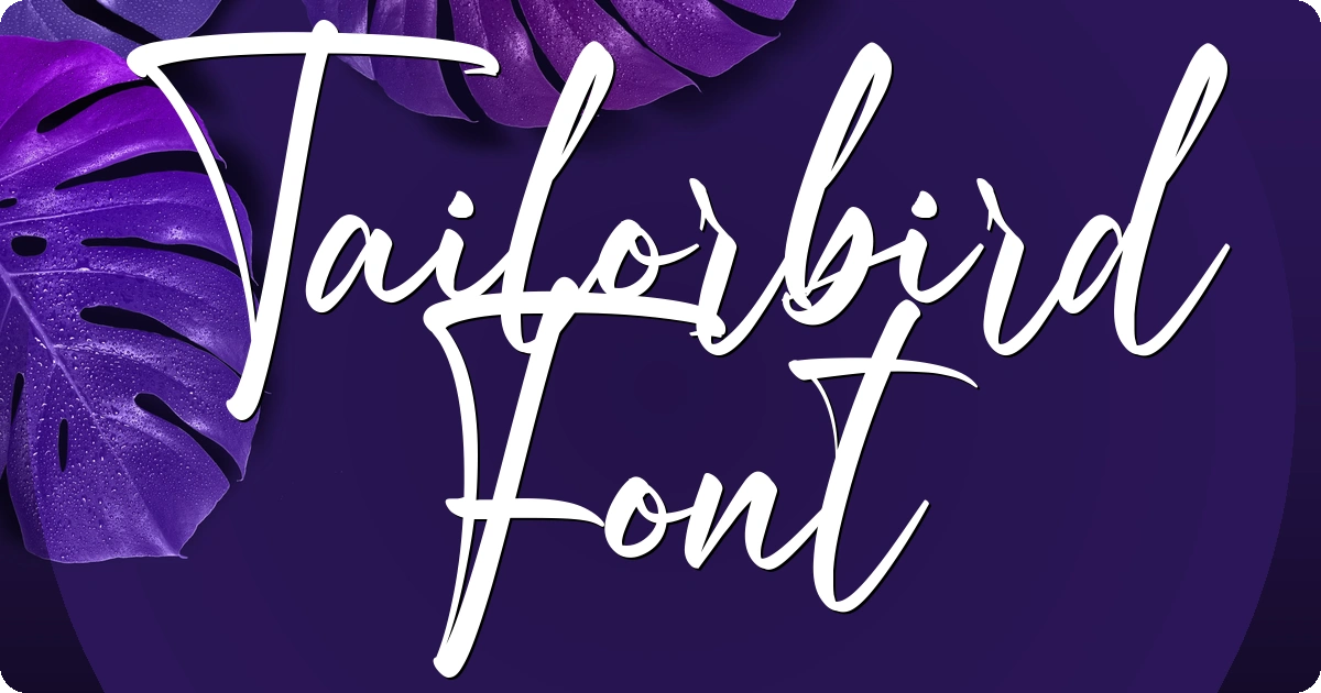 Tailorbird Font preview