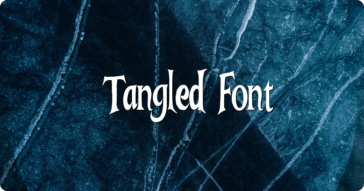 Tangled Font preview