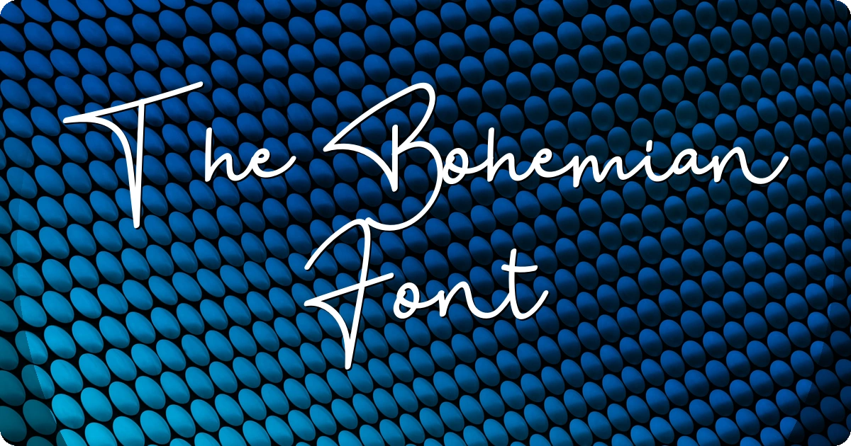 The Bohemian Font preview