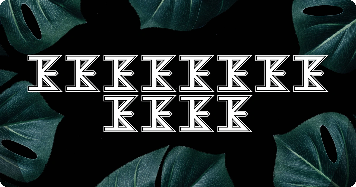 The Kiss Font preview