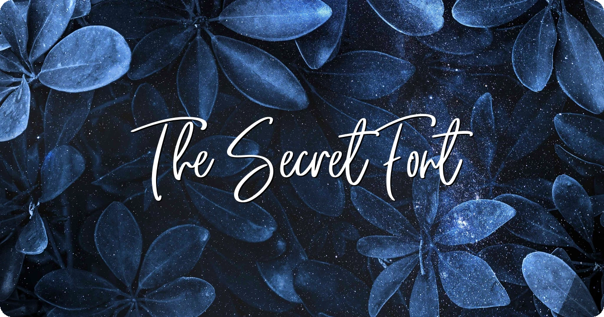 The Secret Font preview