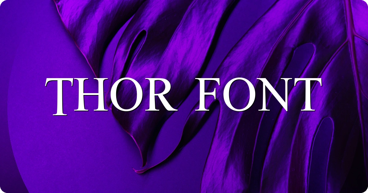 Thor Font preview