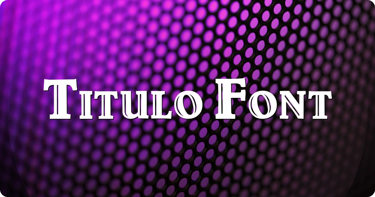 Titulo Font preview