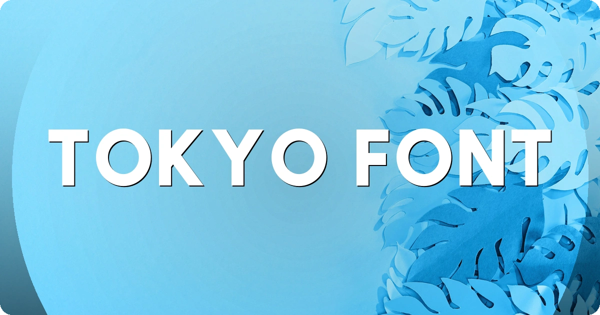 Tokyo Font preview