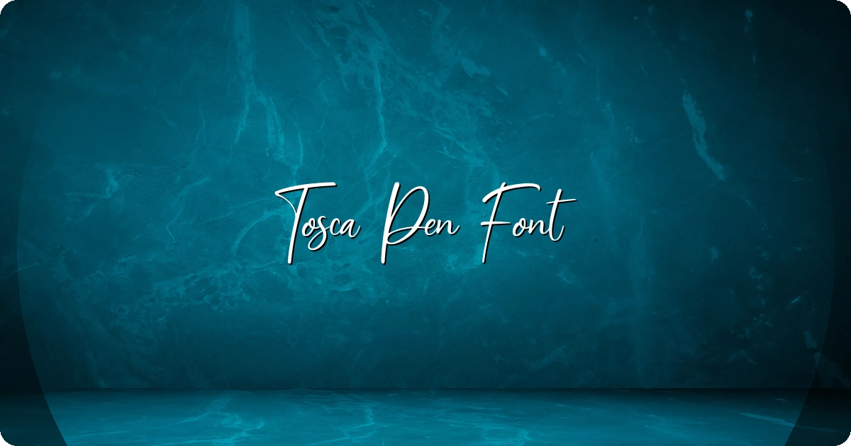 Tosca Pen Font preview