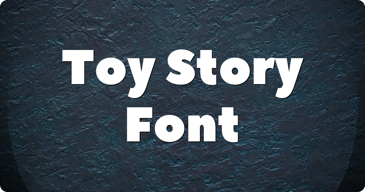 Toy Story Font preview