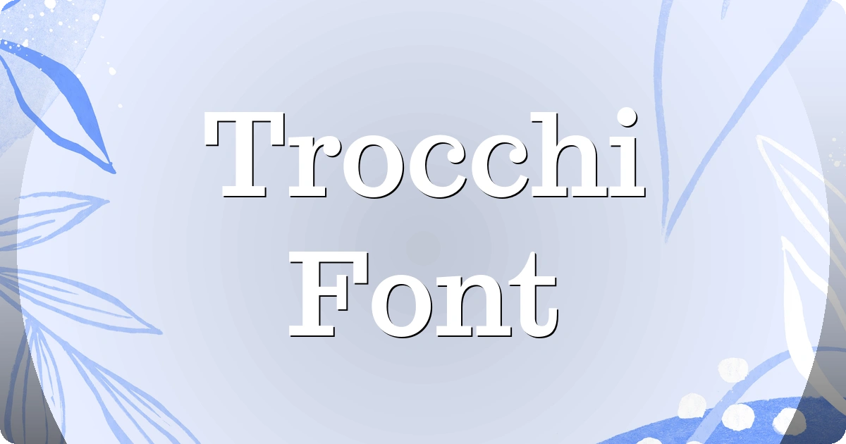 Trocchi Font preview
