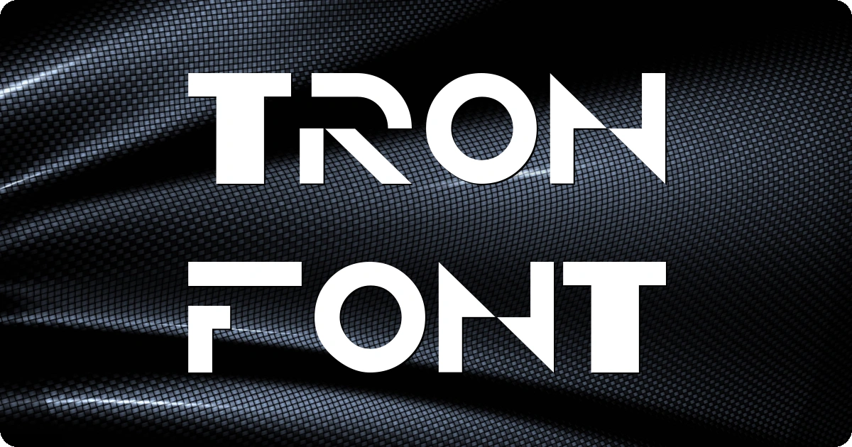 Tron Font preview