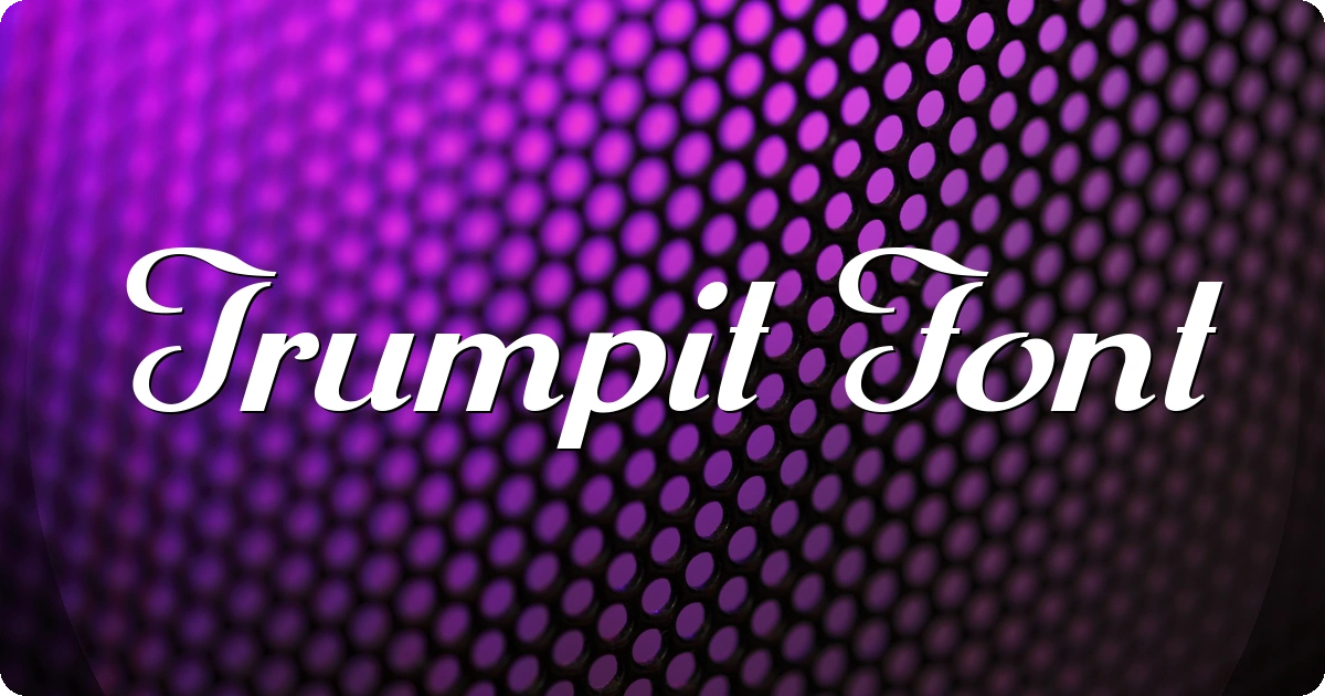 Trumpit Font preview