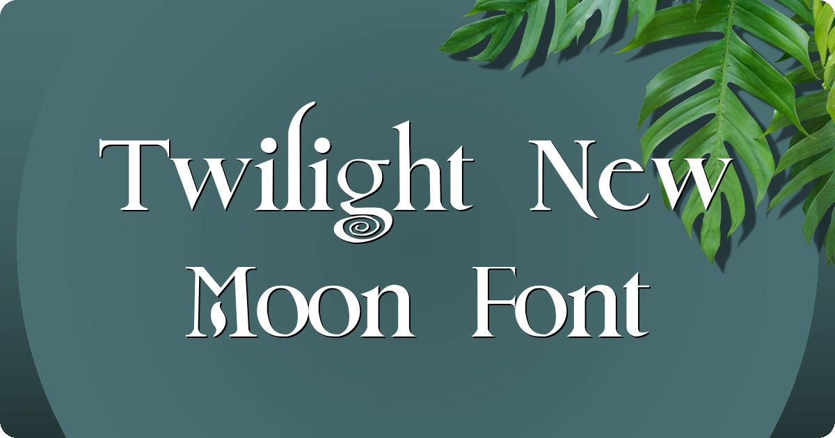Twilight New Moon Font preview