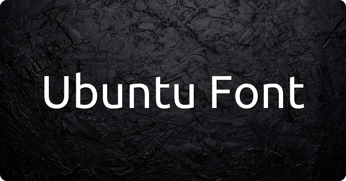 Ubuntu Font preview