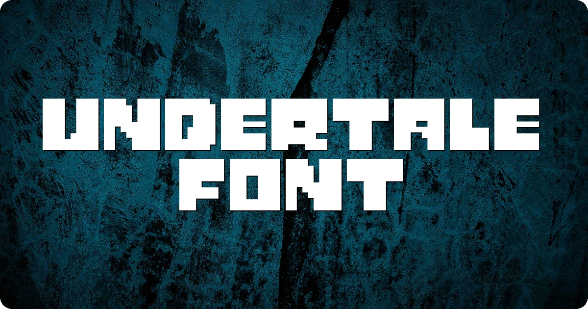 Undertale Font preview