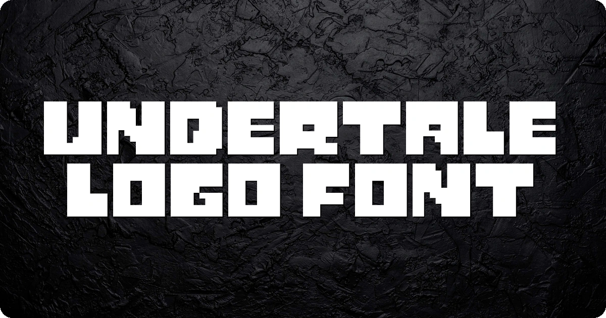 Undertale Logo Font preview