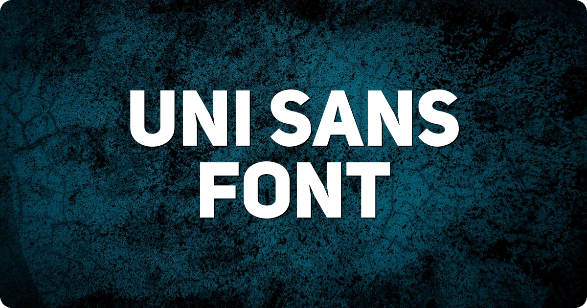 Uni Sans Font font preview