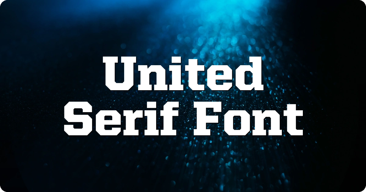 United Serif Font preview