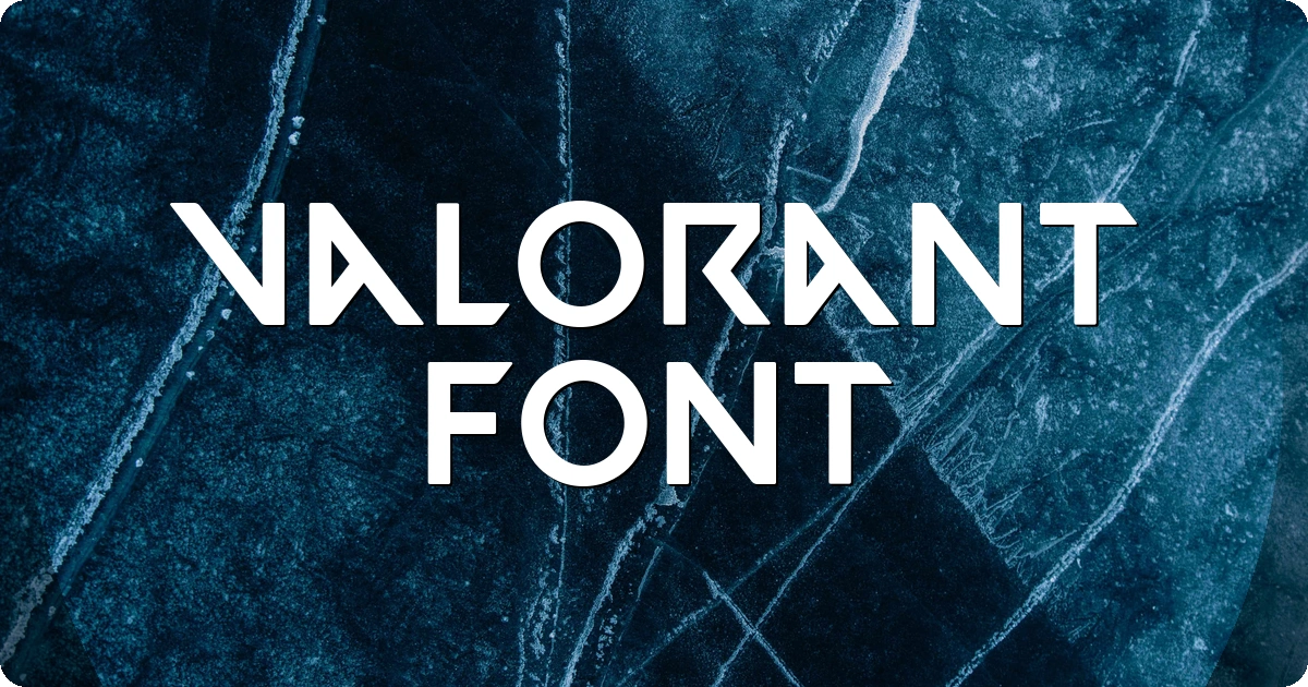 Valorant Font preview