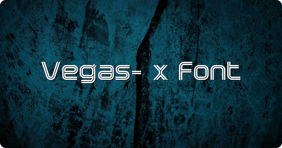 Vegas- x Font preview