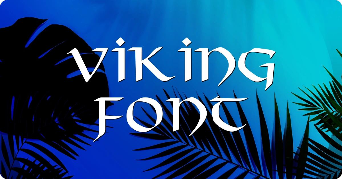 Viking Font preview