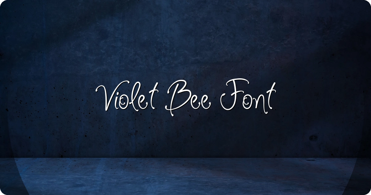 Violet Bee Font preview