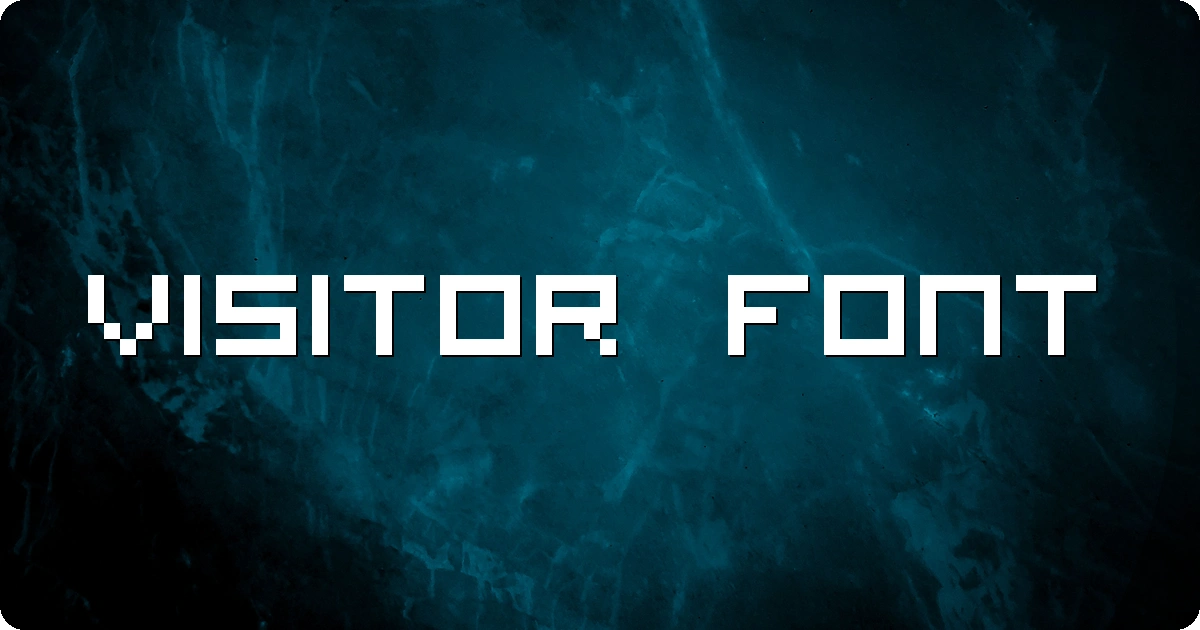 Visitor Font preview