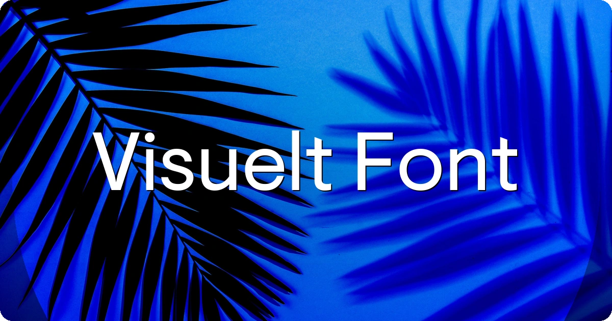 Visuelt Font preview