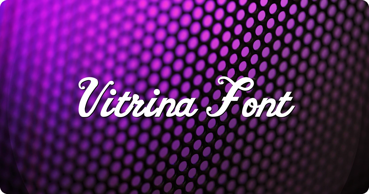 Vitrina Font preview