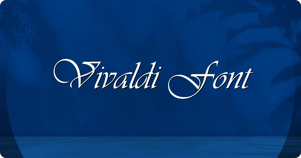 Vivaldi Font preview