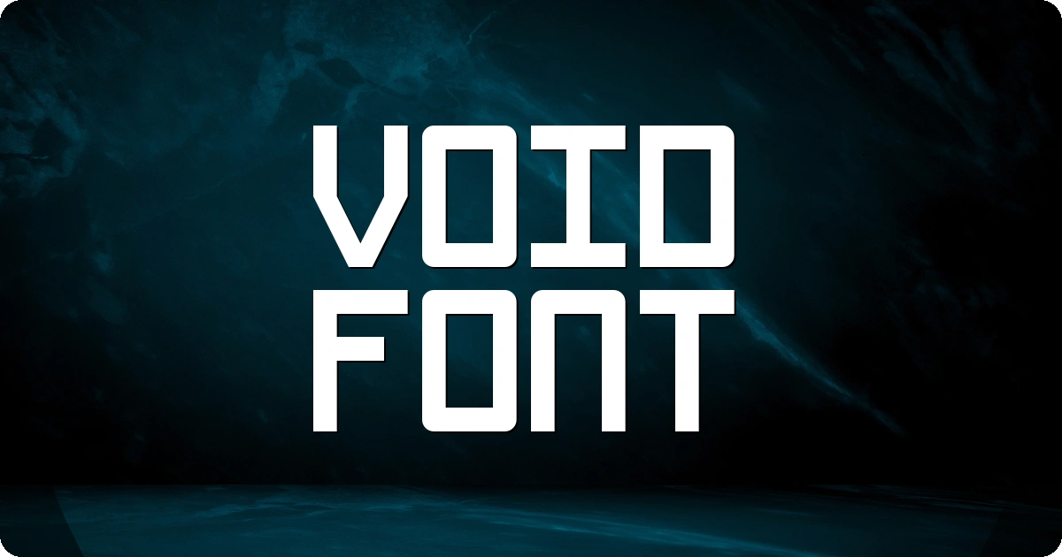 Void Font preview
